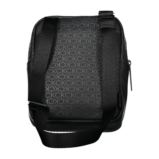 Elegante bolso de hombro negro con detalles en contraste