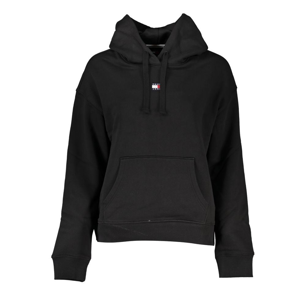 Pull femme en coton noir