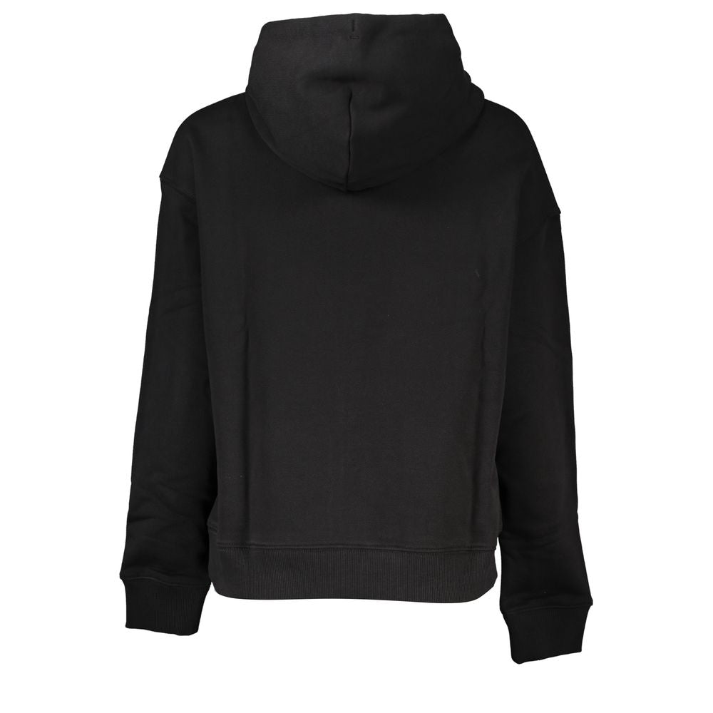 Pull femme en coton noir