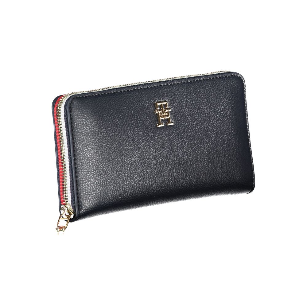 Elegante cartera de diseño azul