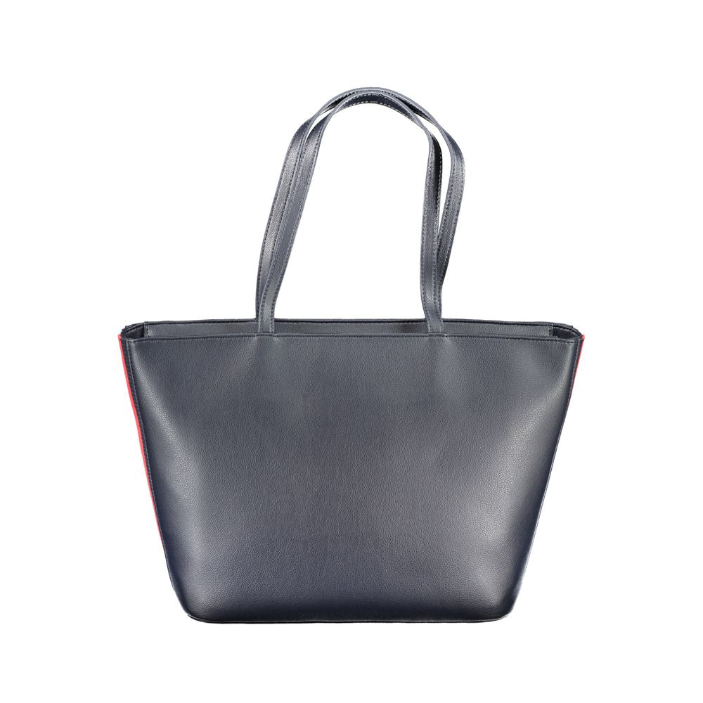Sac à main en polyester bleu