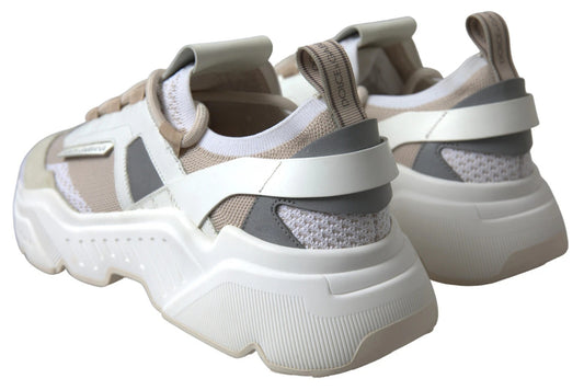 Zapatillas Deportivas Blancas Beige Piel DAYMASTER Zapatos