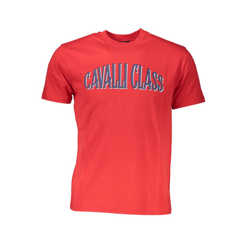 Camiseta roja de algodón para hombre