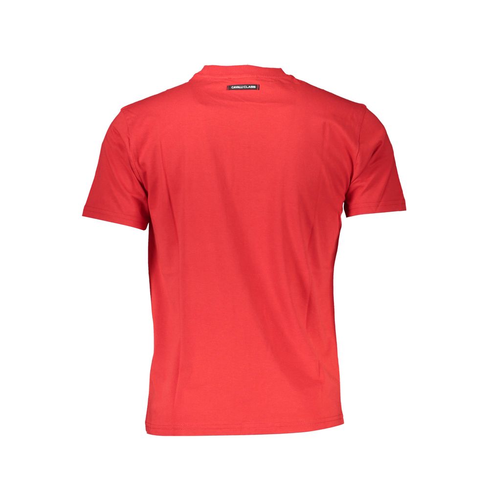 Camiseta roja de algodón para hombre