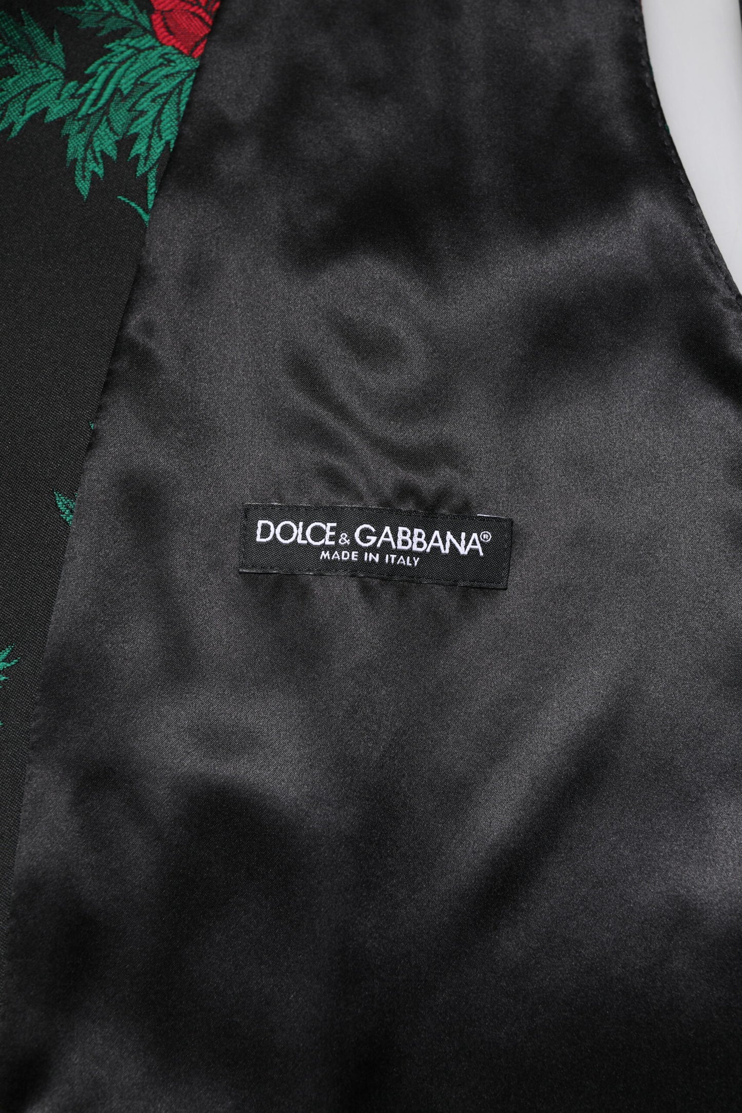 Chaleco formal de brocado floral rojo para hombre