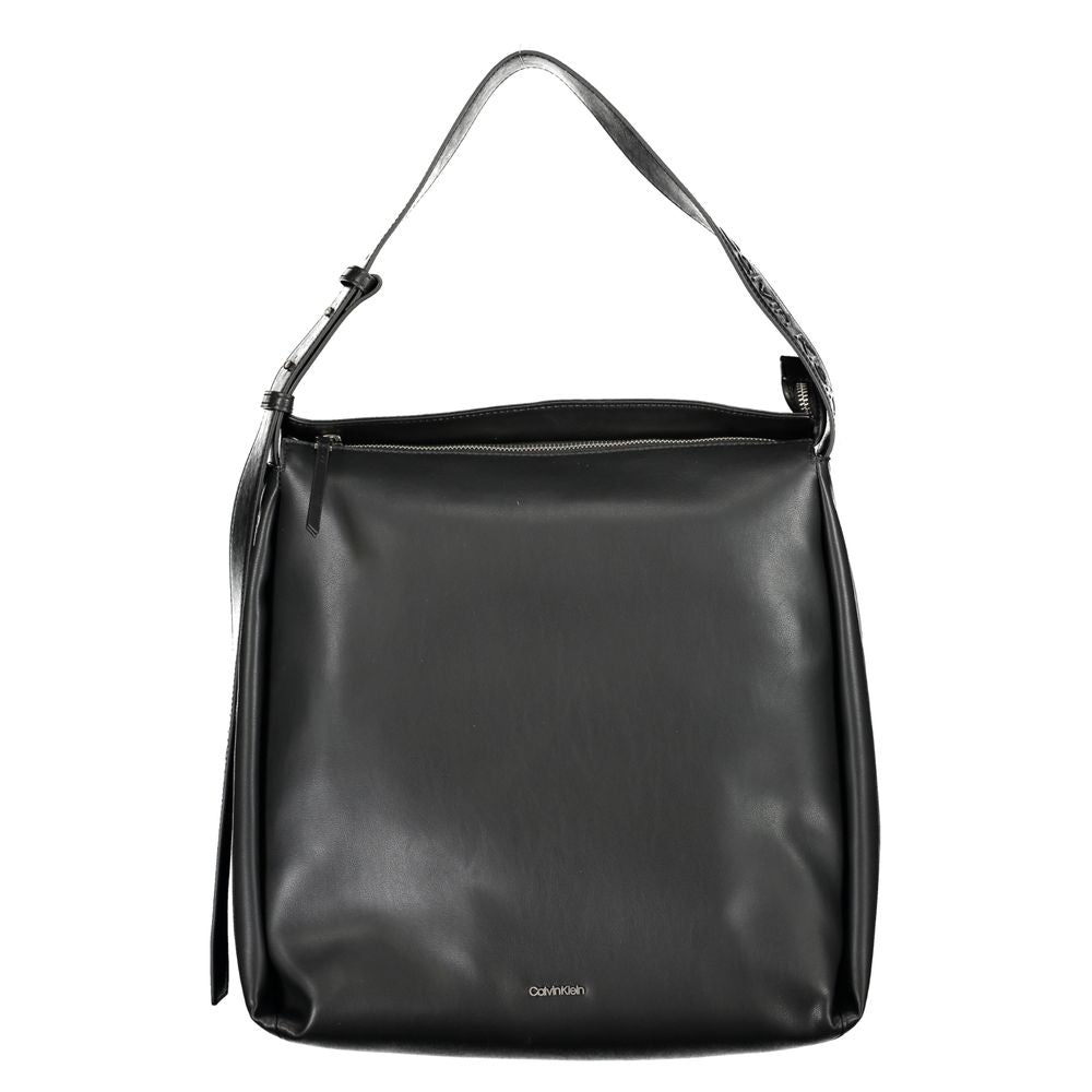 Sac à main en polyester noir