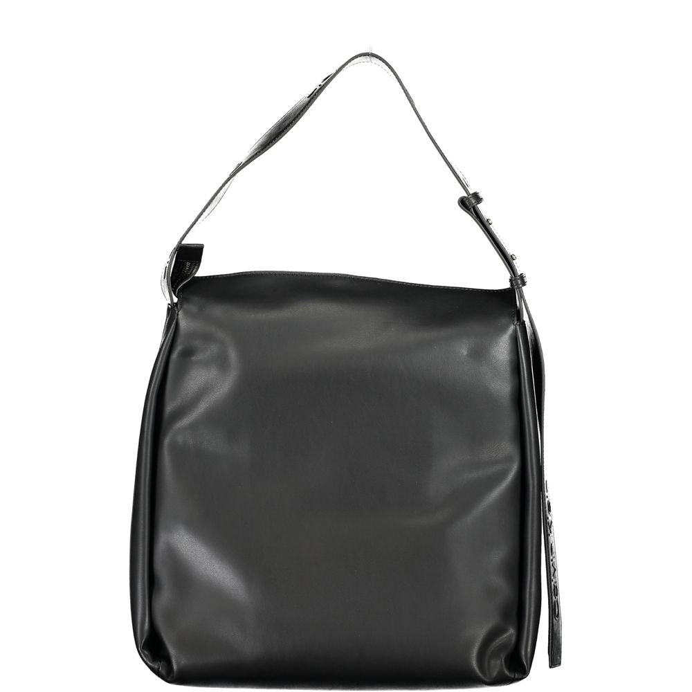 Sac à main en polyester noir