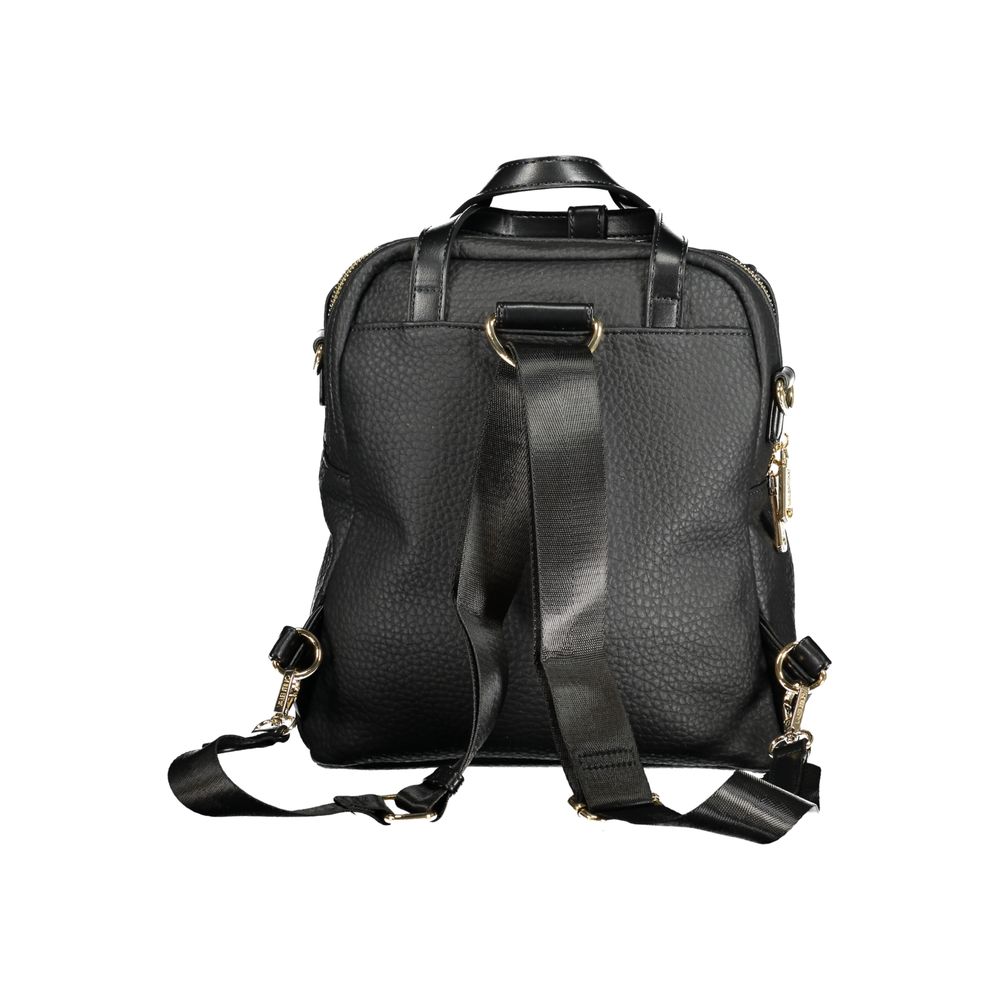 Sac à dos noir en polyéthylène pour femme