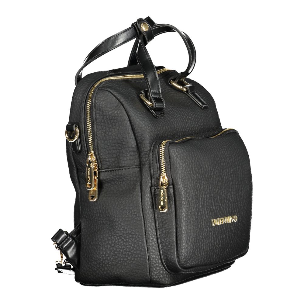 Sac à dos noir en polyéthylène pour femme