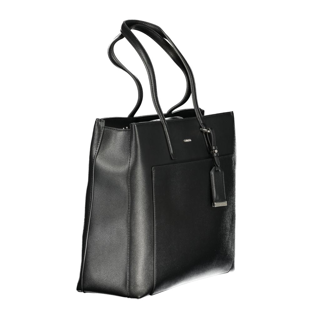 Sac à main noir en polyéthylène pour femme