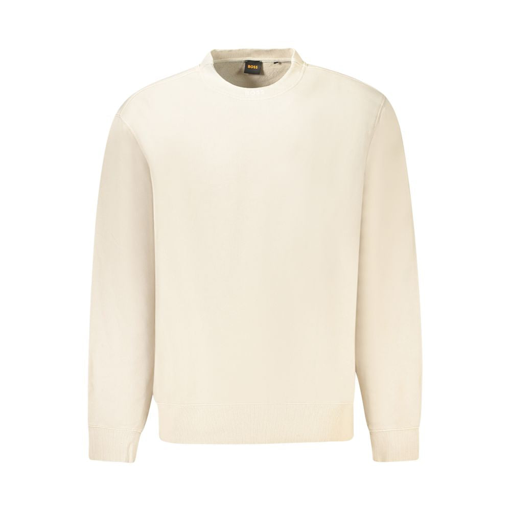 Pull homme en coton beige