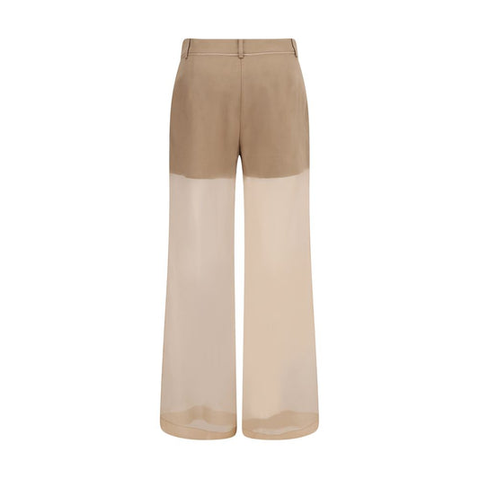 Pantalones semitransparentes