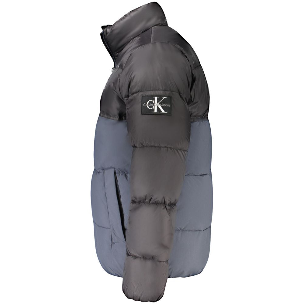 Chaqueta de poliéster azul para hombre