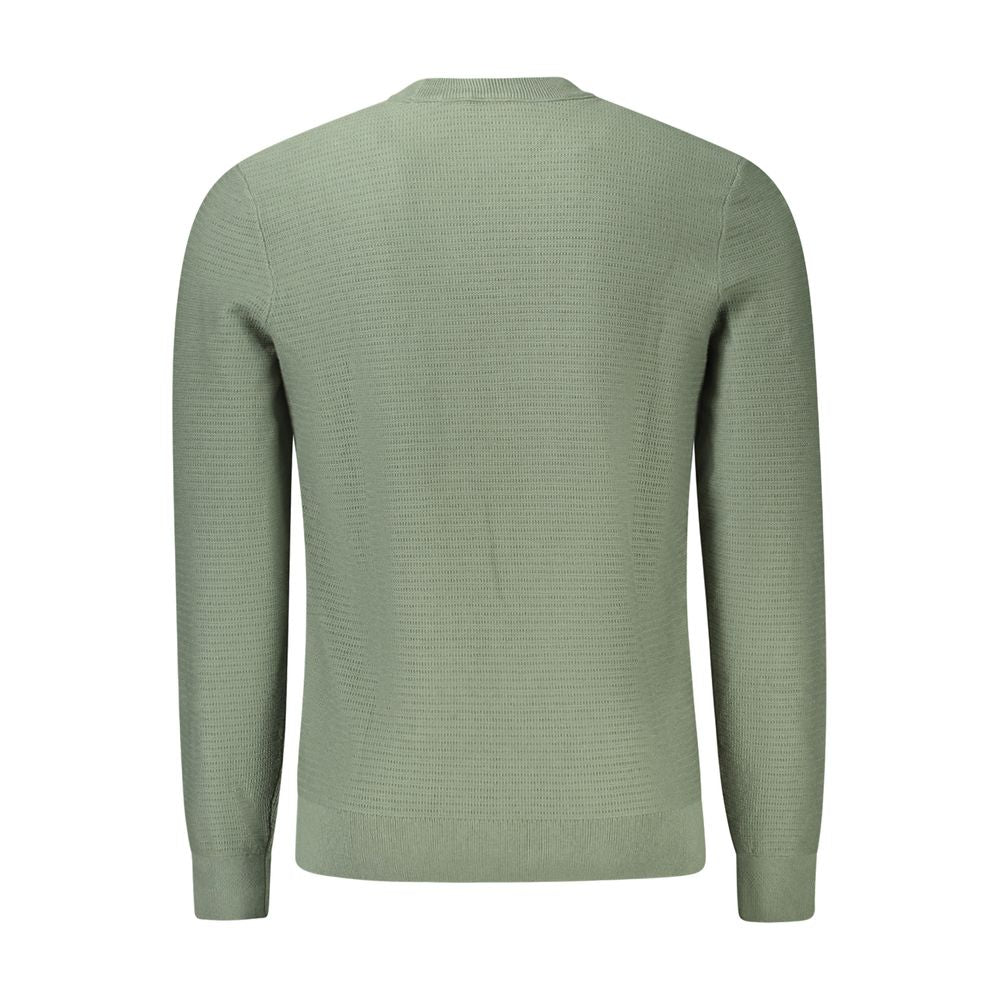 Pull homme en coton vert
