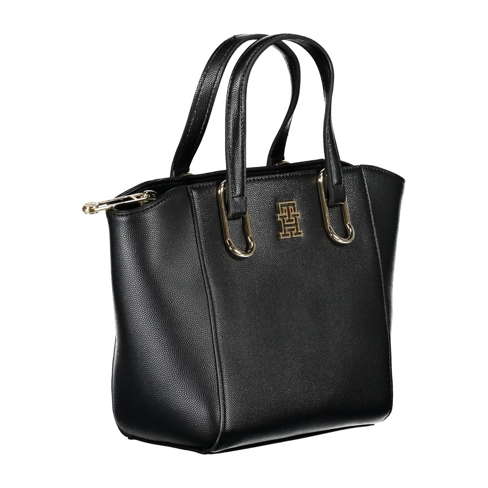 Sac à main en polyéthylène noir