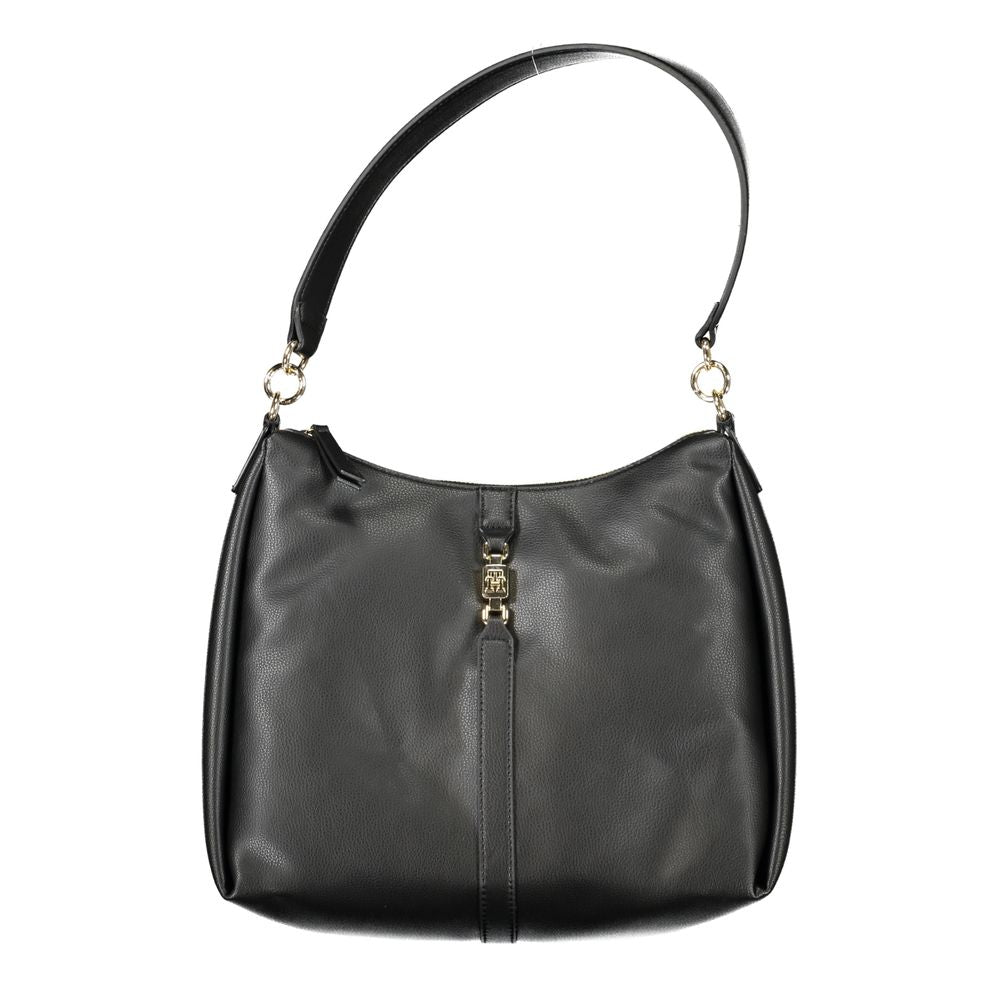 Sac à main en polyester noir