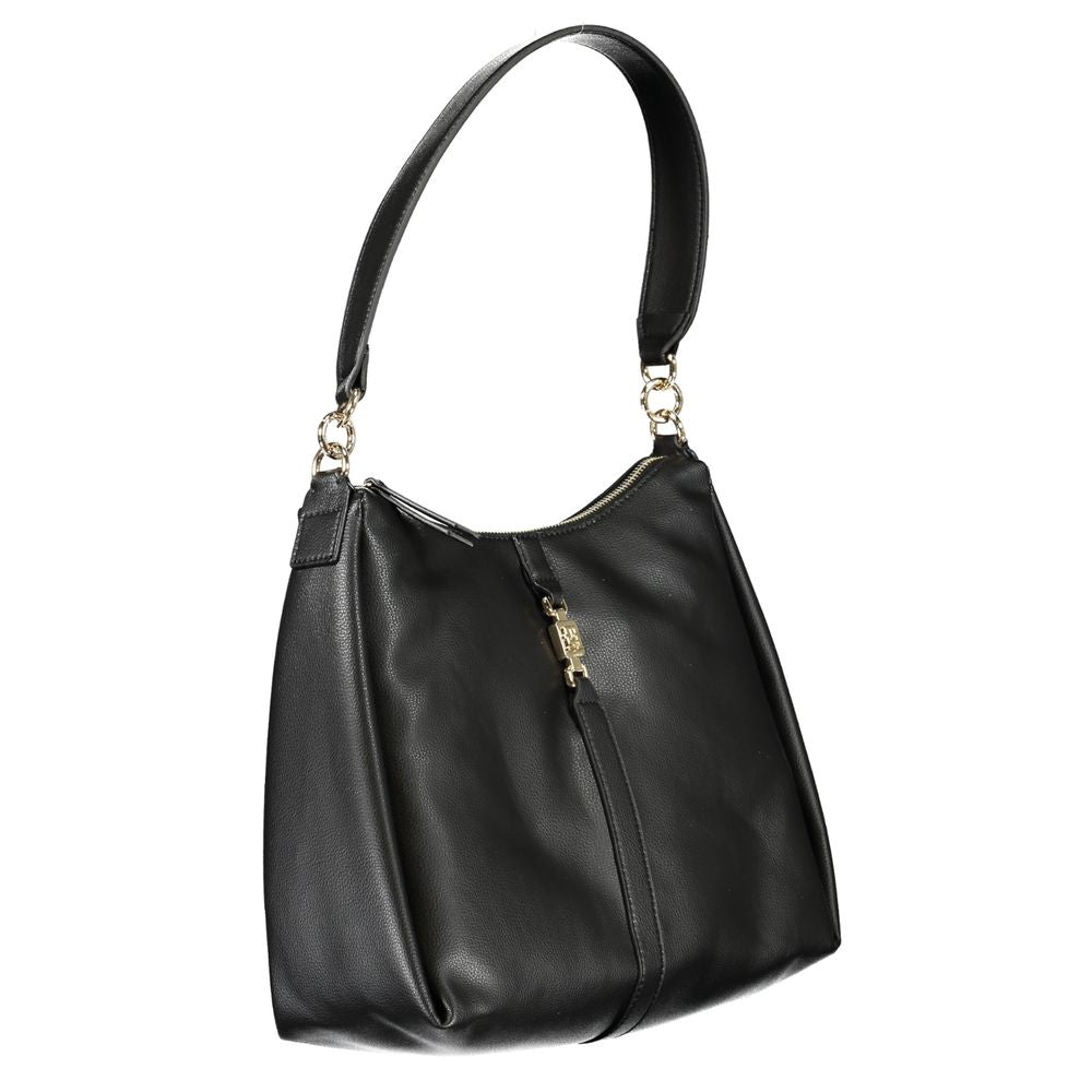 Sac à main en polyester noir