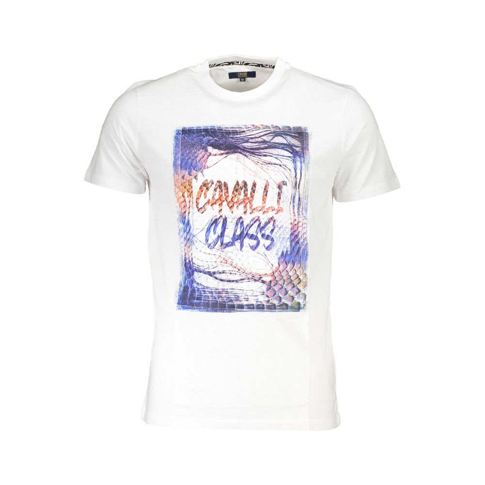 Camiseta blanca de algodón para hombre