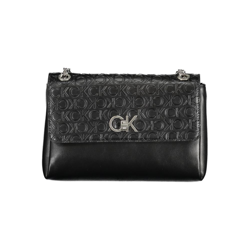 Sac à main en polyester noir