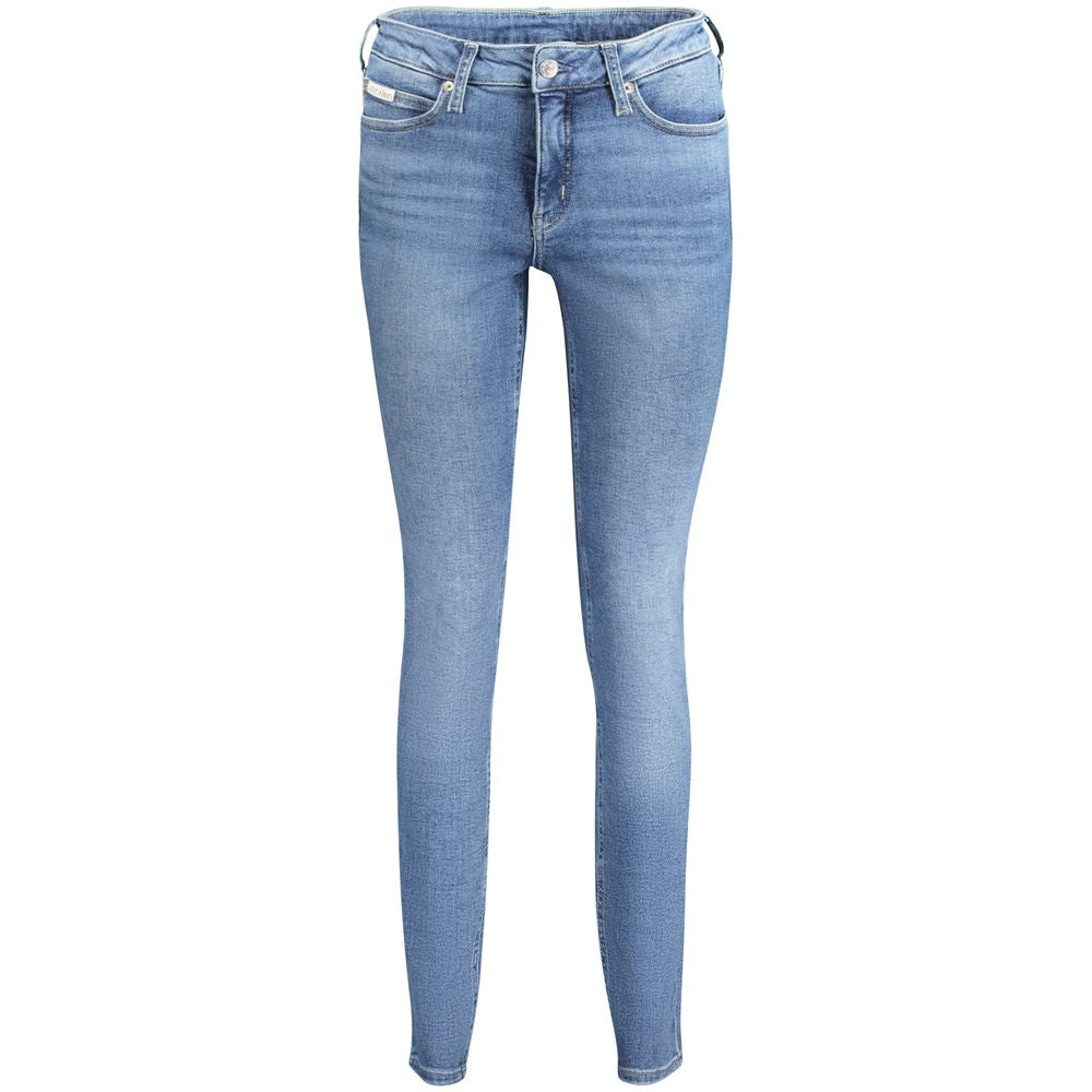 Vaqueros y pantalones de algodón azul