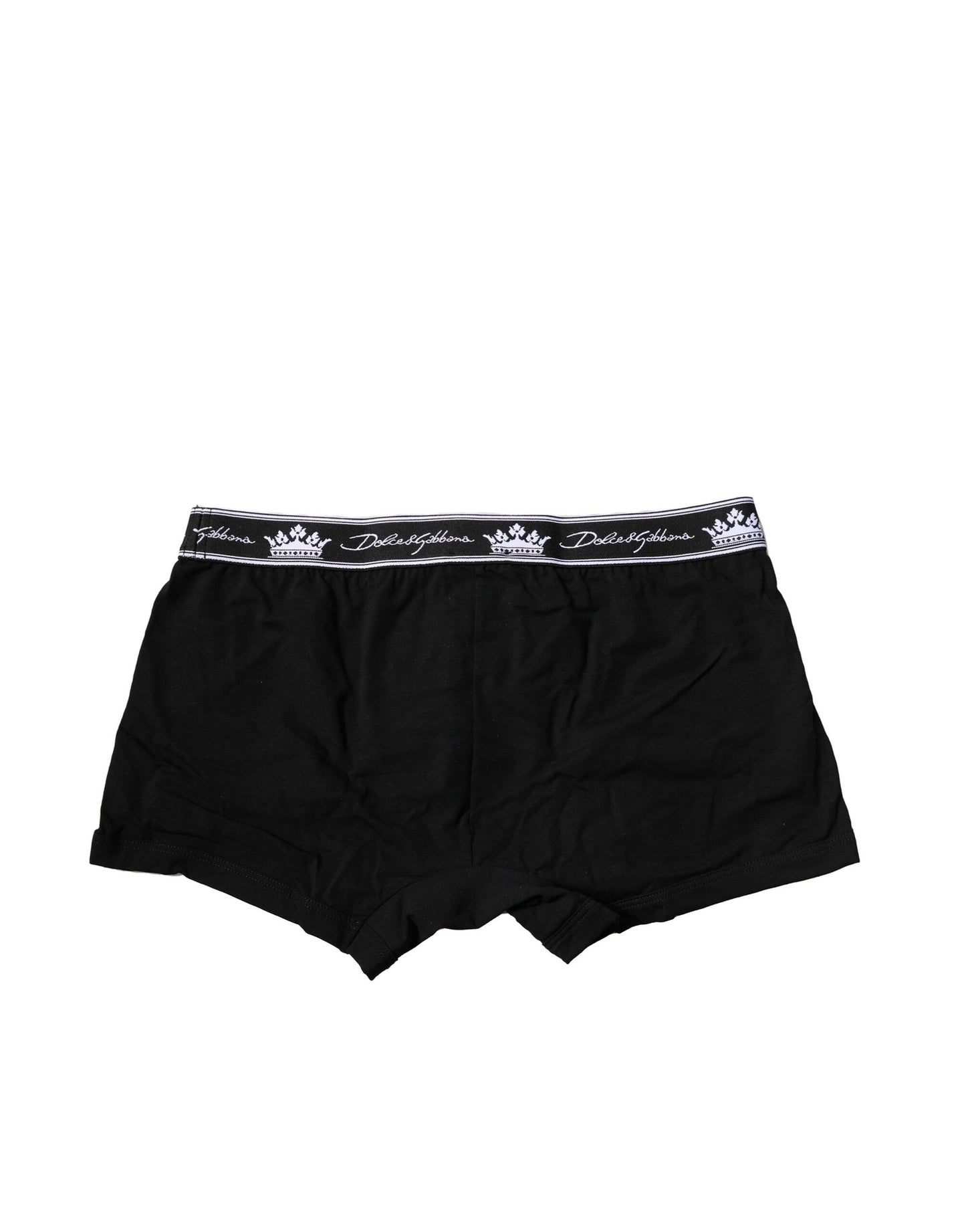 Ropa interior tipo bóxer regular de algodón elástico negro