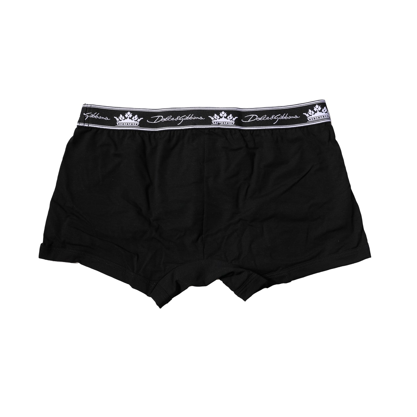 Ropa interior tipo bóxer regular de algodón elástico negro