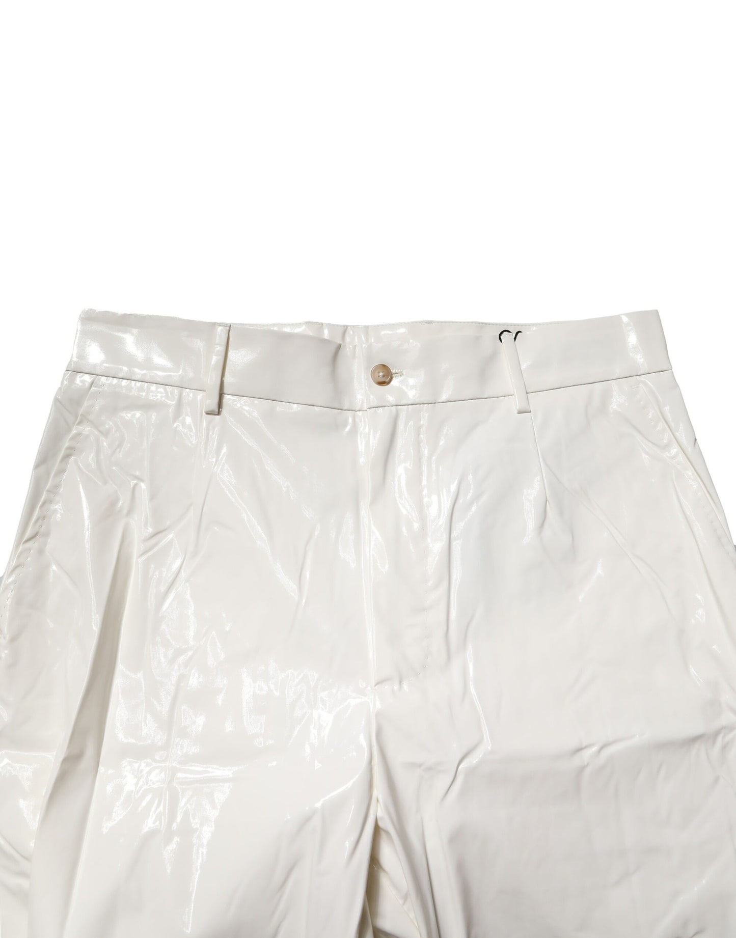 Pantalones de vestir cónicos de nailon blanco para hombre