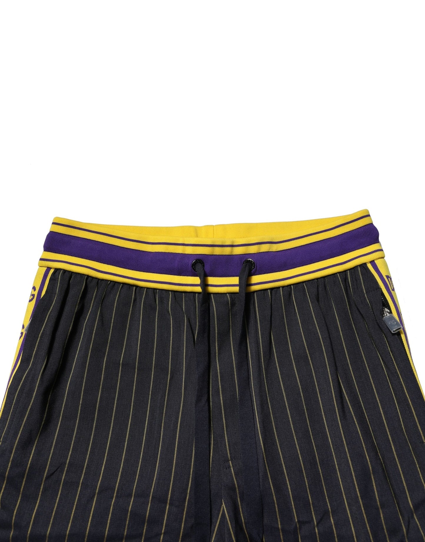 Pantalones deportivos de lana con rayas multicolores