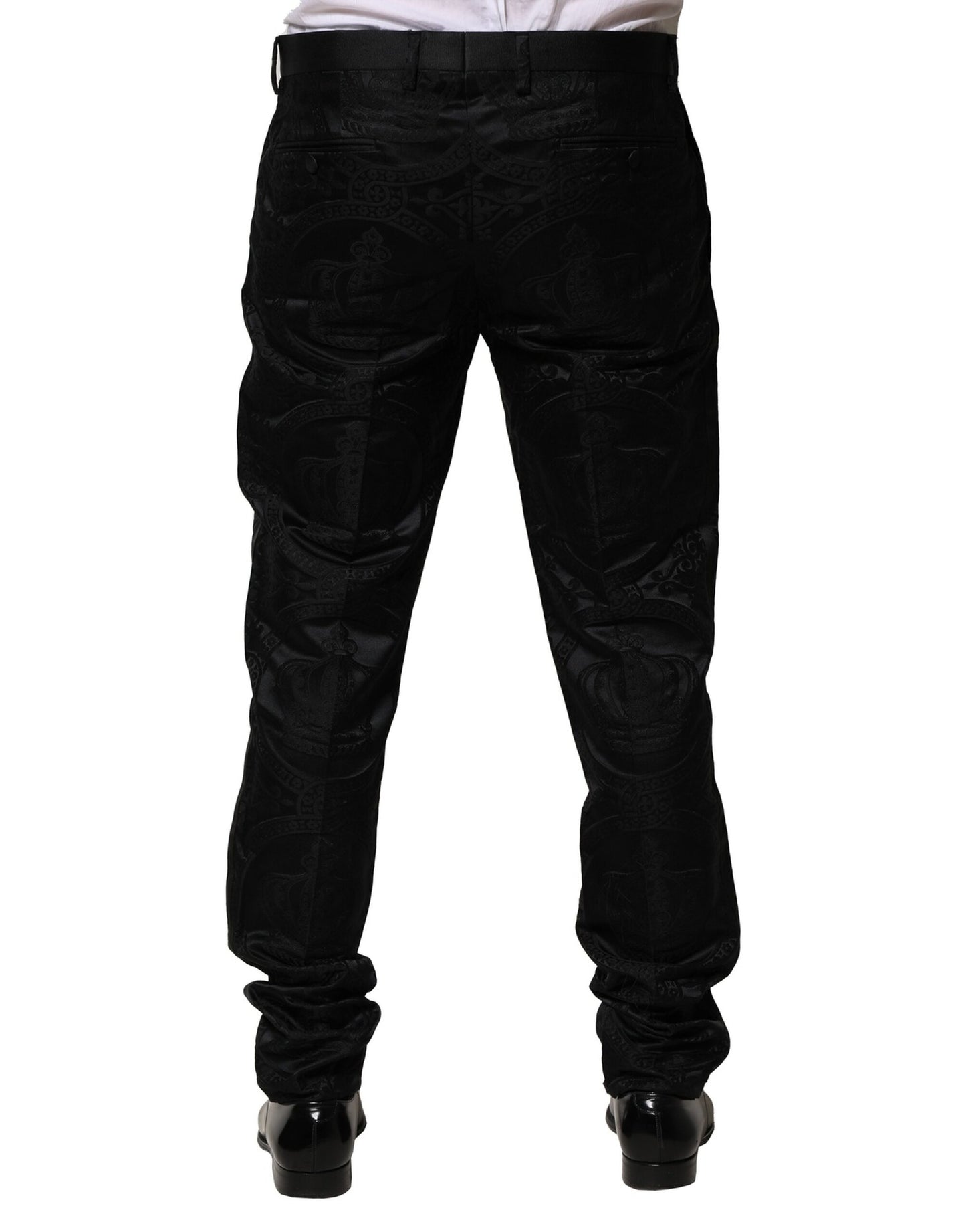 Pantalones de vestir DG Crown de algodón negro