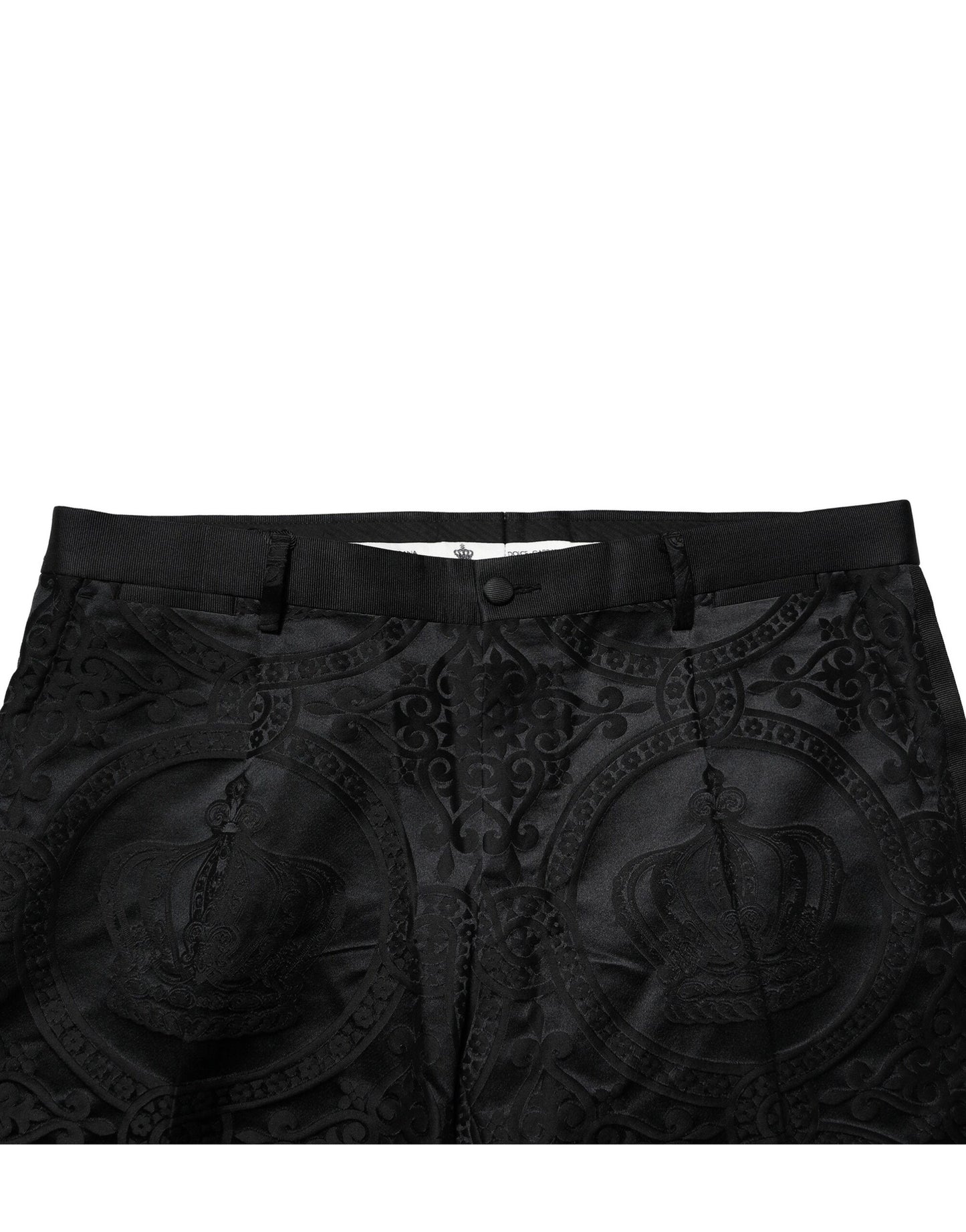 Pantalones de vestir DG Crown de algodón negro