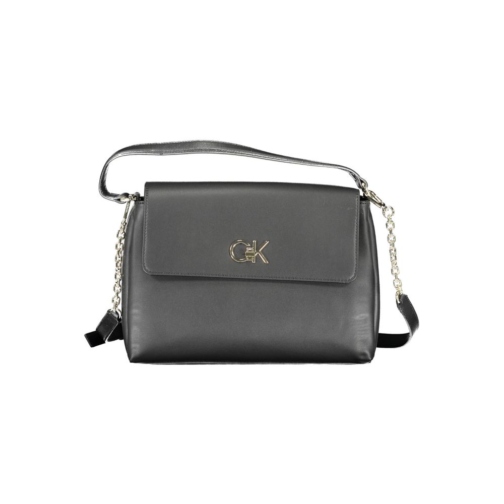 Sac à main femme en polyester noir