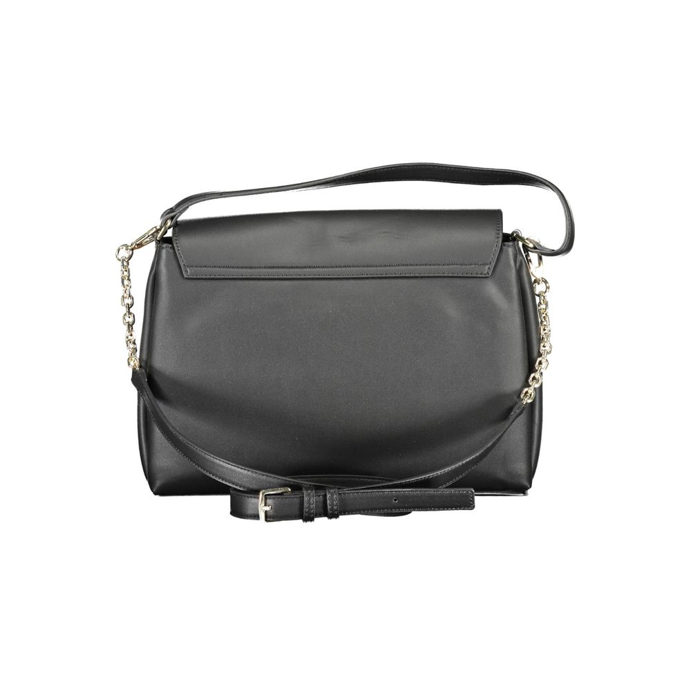Sac à main femme en polyester noir