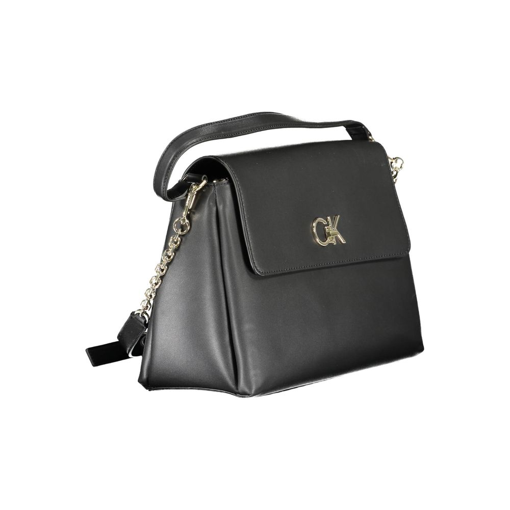 Sac à main femme en polyester noir