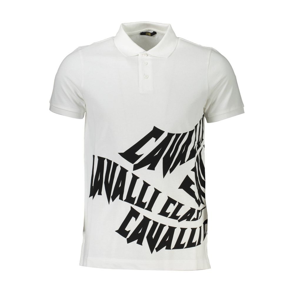 Polo de algodón blanco para hombre