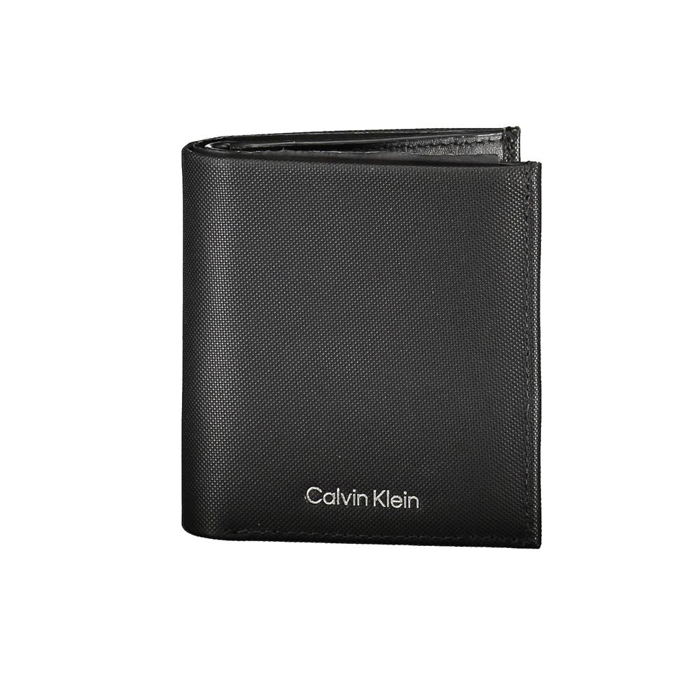 Elegante billetera plegable de cuero con bloqueo RFID