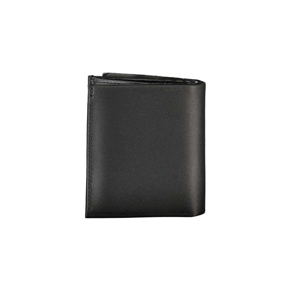Elegante billetera plegable de cuero con bloqueo RFID