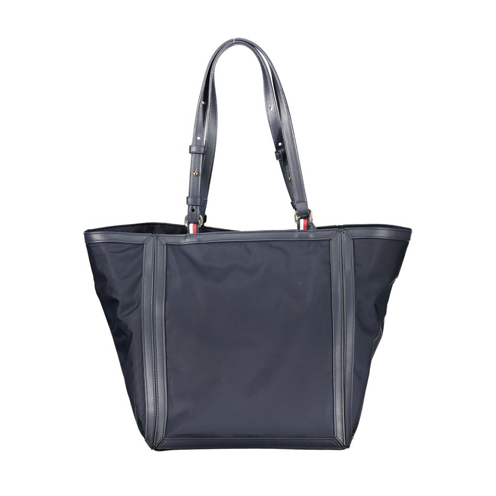 Sac à main en polyester bleu