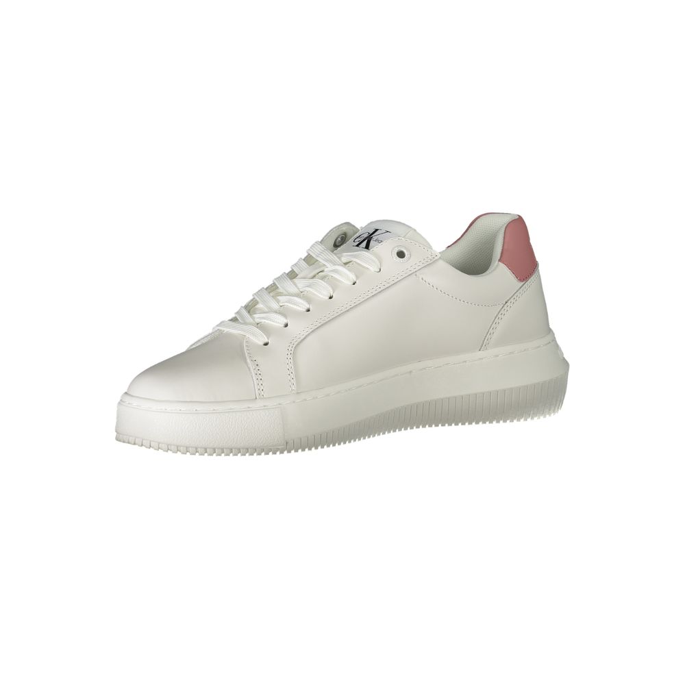 Zapatilla deportiva de poliéster blanca