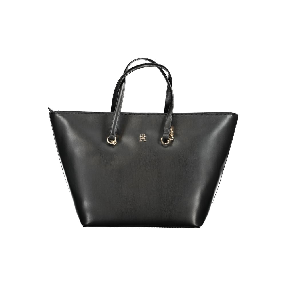 Sac à main en polyéthylène noir