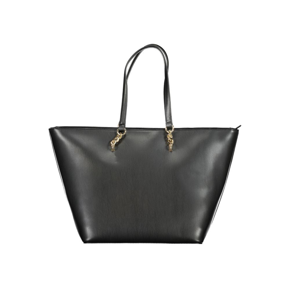 Sac à main en polyéthylène noir