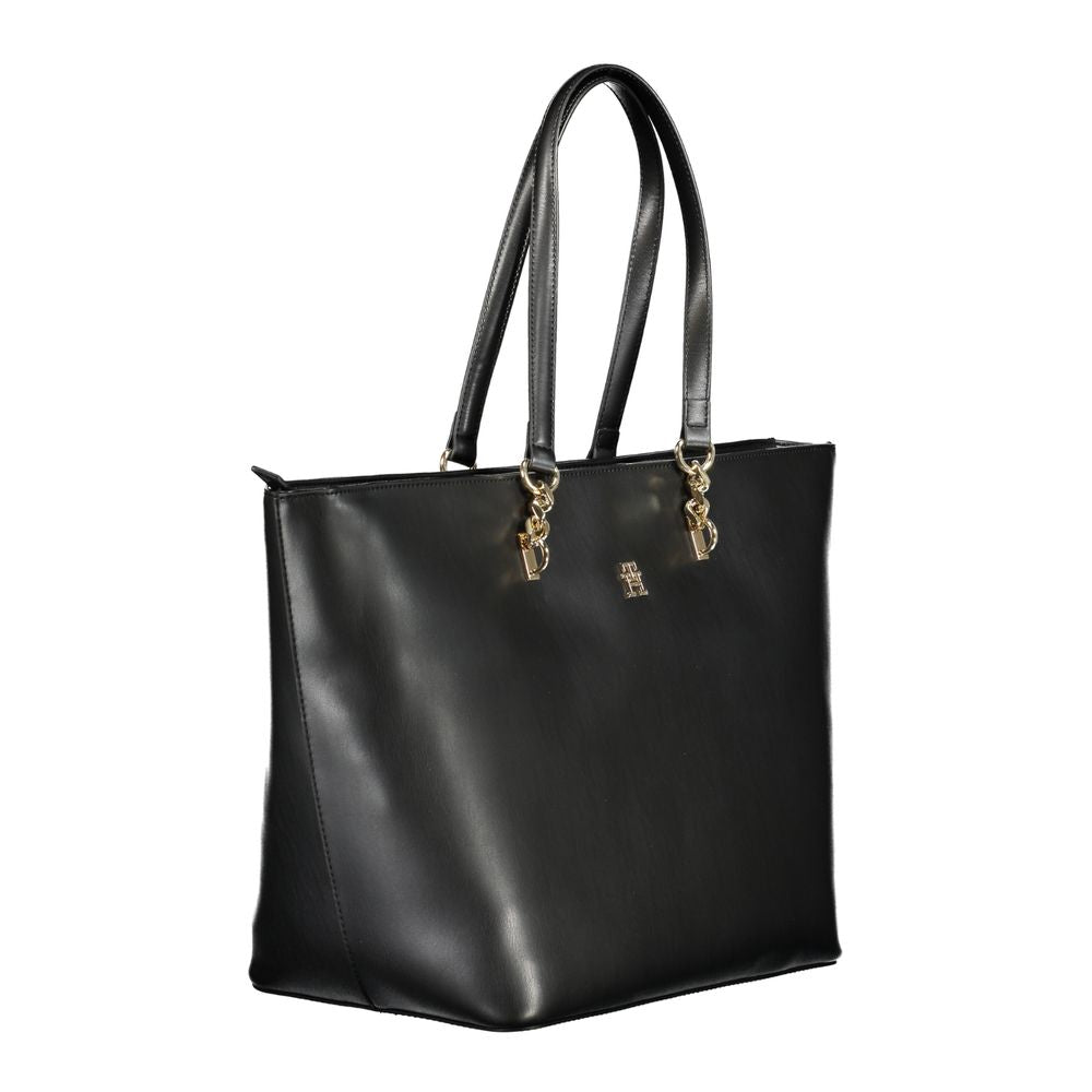 Sac à main en polyéthylène noir