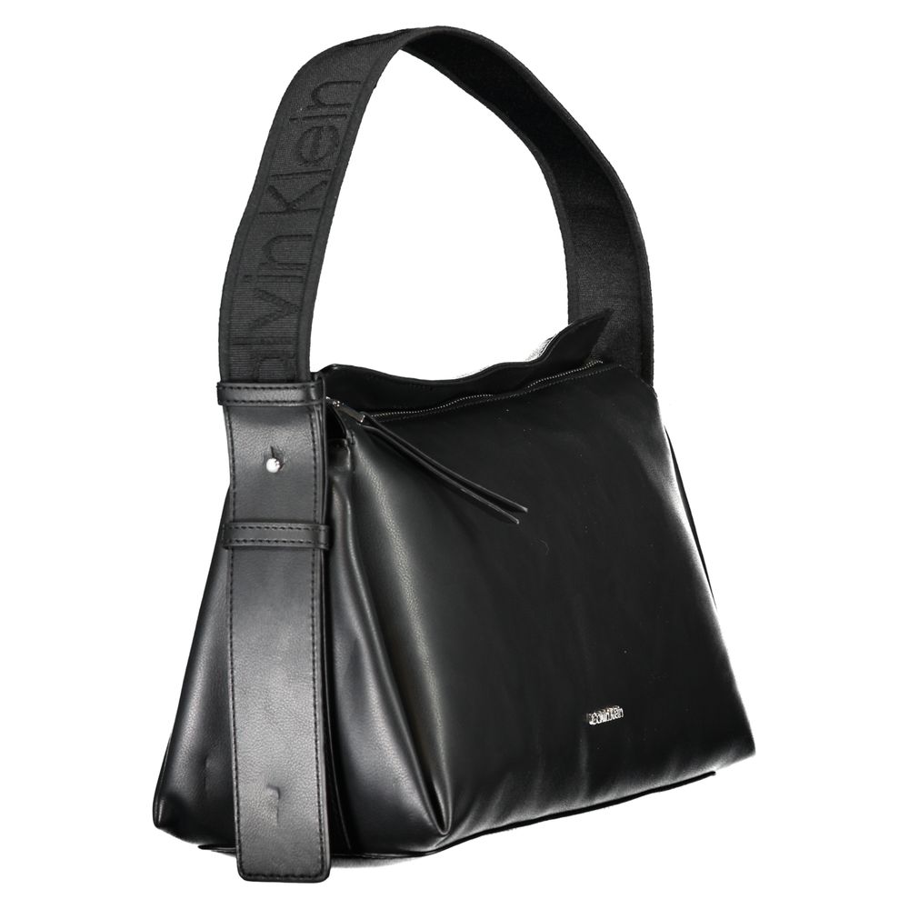 Sac à main en polyester noir