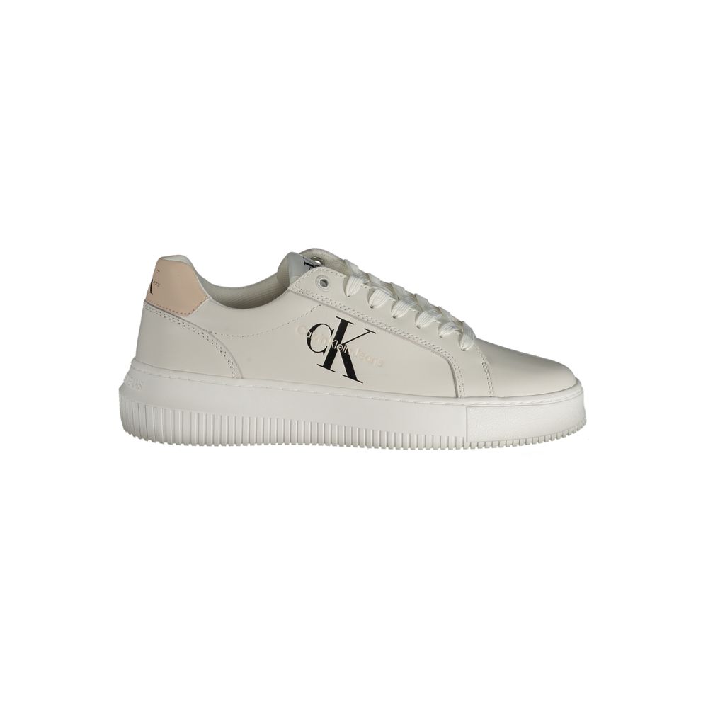 Zapatilla deportiva de poliéster blanca