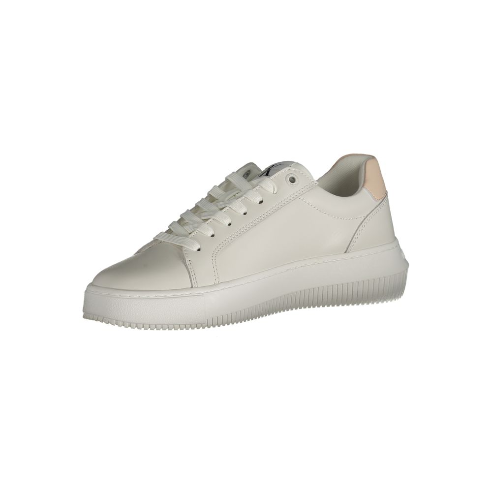 Zapatilla deportiva de poliéster blanca