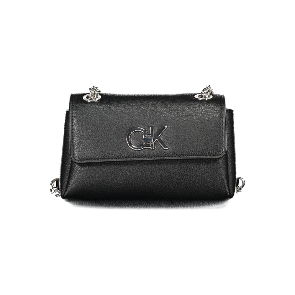 Sac à main noir en polyéthylène pour femme