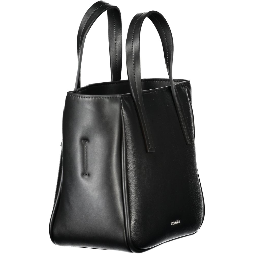 Sac à main noir en polyéthylène pour femme