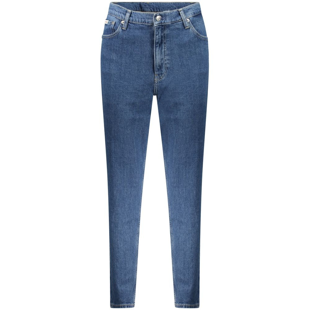 Vaqueros y pantalones de algodón azul