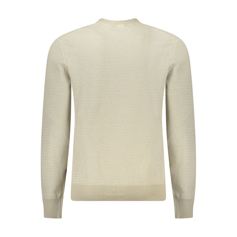Pull homme en coton beige