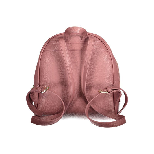Pink Polyethylene Backpack