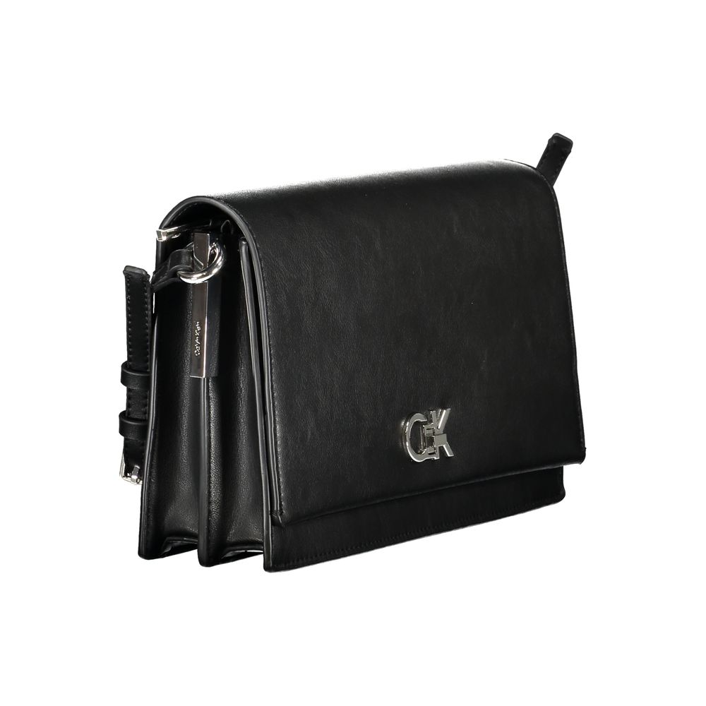 Sac à main femme en polyester noir